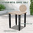 5-Piece Outdoor Patio Brown Wicker Wood Grain Armrest Dining Lounge Chair Sofa Seating Group with Cushion, Coffee Table-2145614146
