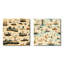 Allese - Ensemble de 2 collages carrés abstraits-101861752-101861748
