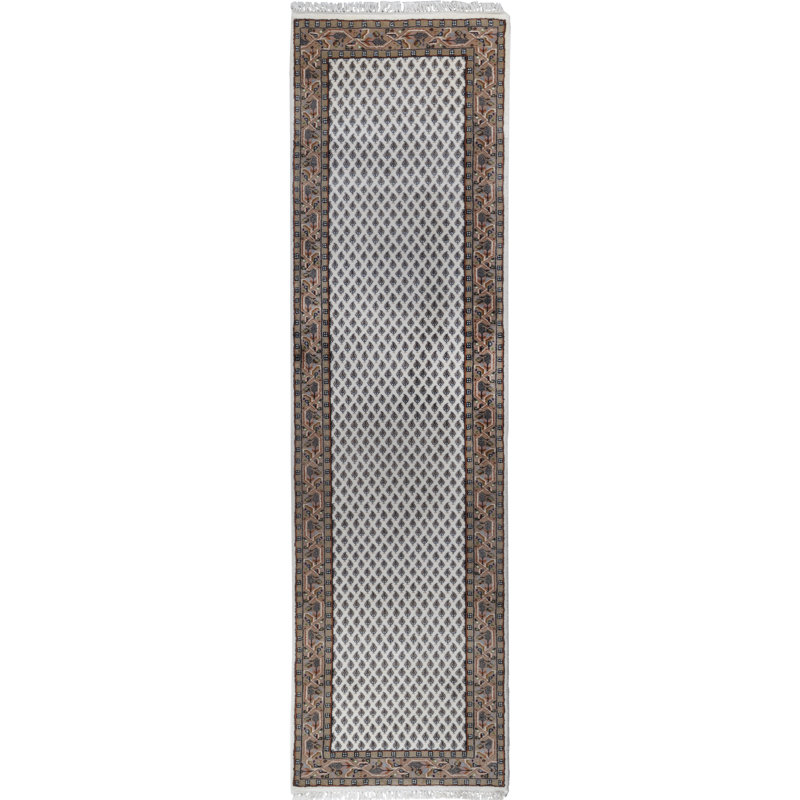 Pip Handcrafted Wool Rug in Beige, Runner 80 x 300cm