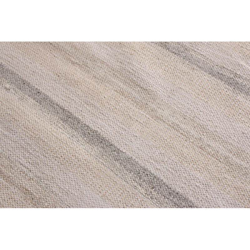 Scandinavian Wool Striped Area Rug, Rectangle 10' x 14'