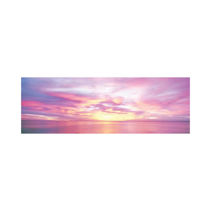 Sunrise Over Sea Of Cortez, El Cardonal, Baja California Sur, Mexico - Wrapped Canvas Panoramic Print