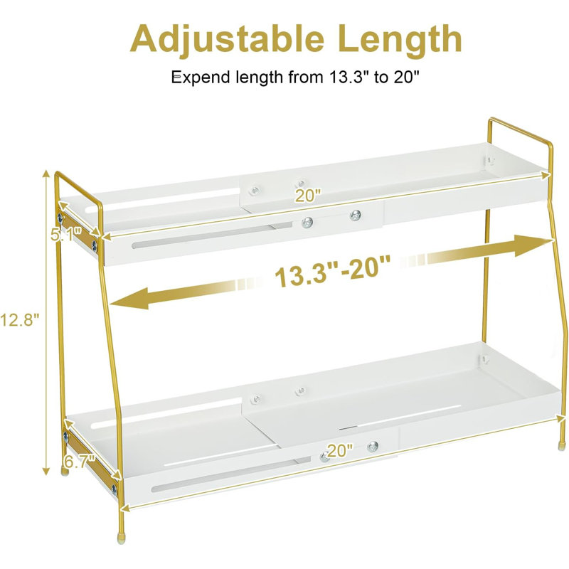 Expandable Spice Rack Organizer for Cabinet