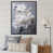 Toile avec cadre flottant noir