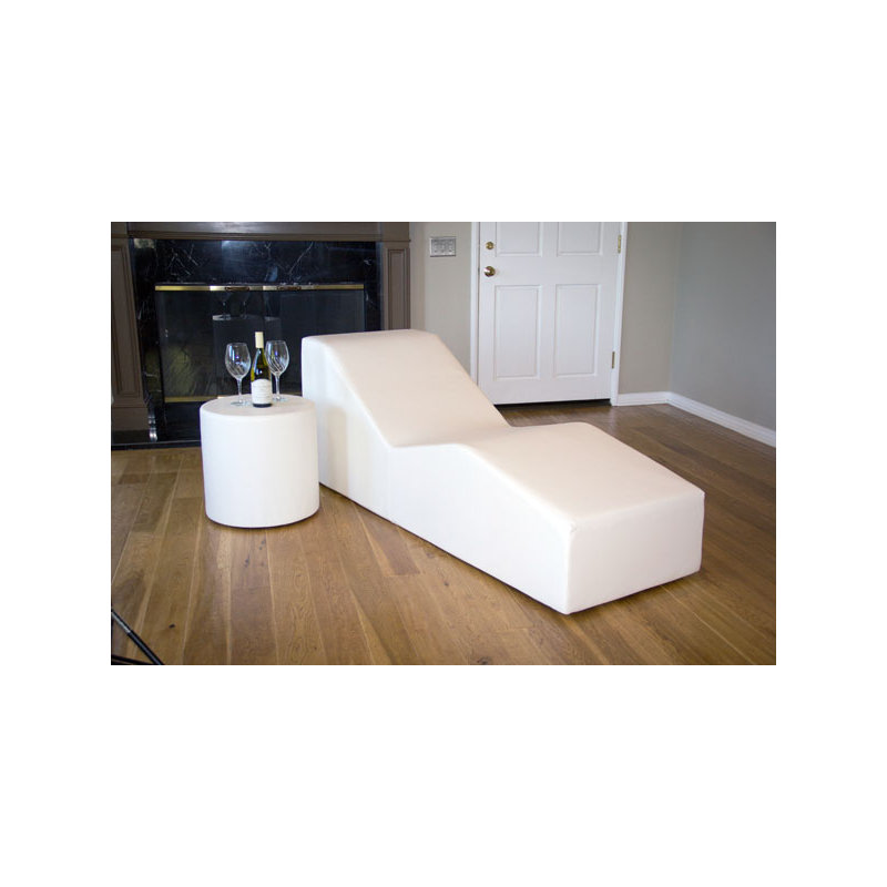 ClubNow Outdoor Chaise Lounge, Chill White