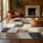 Rug Branch Theo 7' x 10' (6'7" x 9'6") Brown/Beige Checkered Area Rug, Contemporary, Medium Pile, Stain-Resistant Carpet - Living Room, Bedroom, Dining Room, and Kitchen-373244789