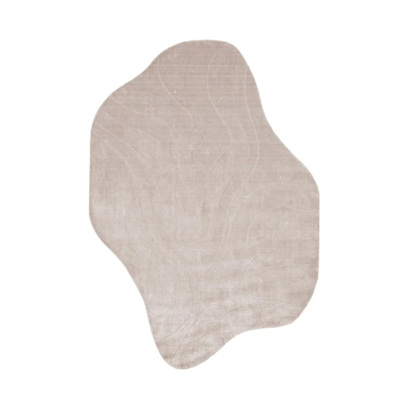 Abstract Area Rug in Natural