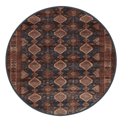 Machine Washable Persian Brown Area Rug