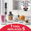 Mélangeur à immersion 5-en-1 Multistick 5 vitesses Turbo Copper