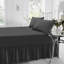 Percale Valance Sheet Polycotton Solid Colour Bed Sheet Single Double King Super King Machine Washable High Quality-19277571-19277587