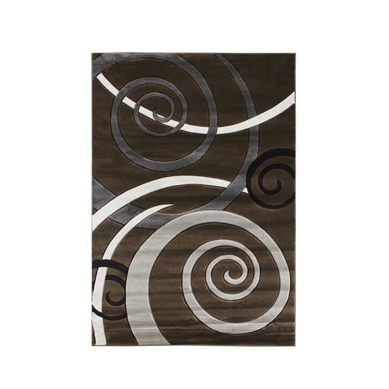 Adonia Abstract Indoor Rug, Round 5'2"