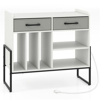Armoire blanche pour vinyle