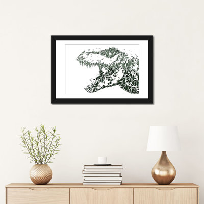 « tyrannosaure rex », impression sur toile tendue