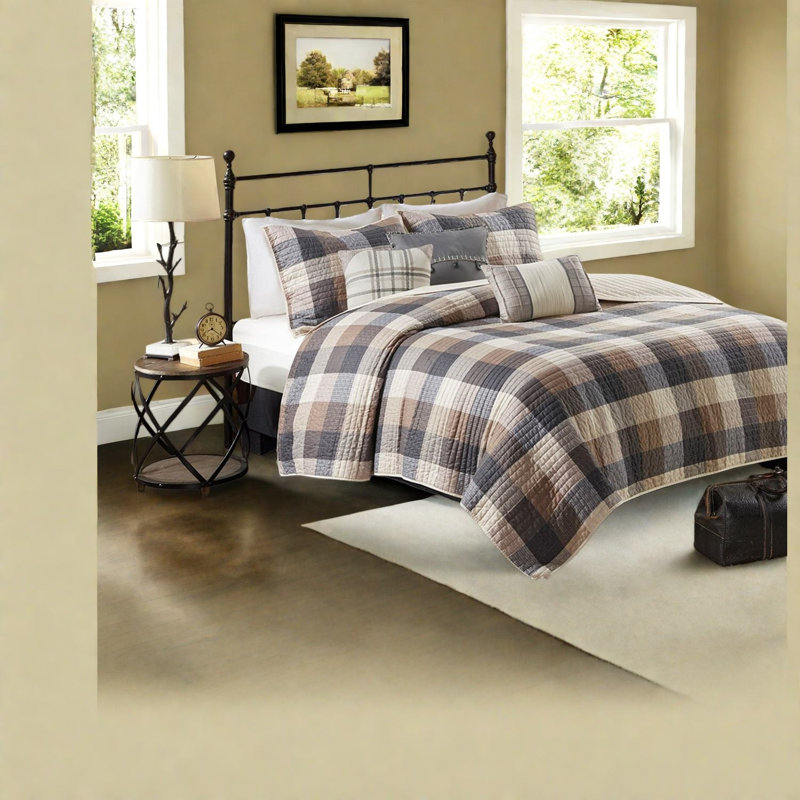 Piece Bedding Sets, Polyester Full Queen Farmhouse Quilt For Home
