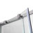 Monaco 36'' W 75'' H Framed Round Reversible Shower Kit in Chrome
