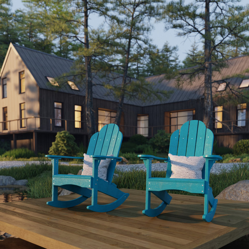 Chaise berçante classique Adirondack, Bleu Aruba