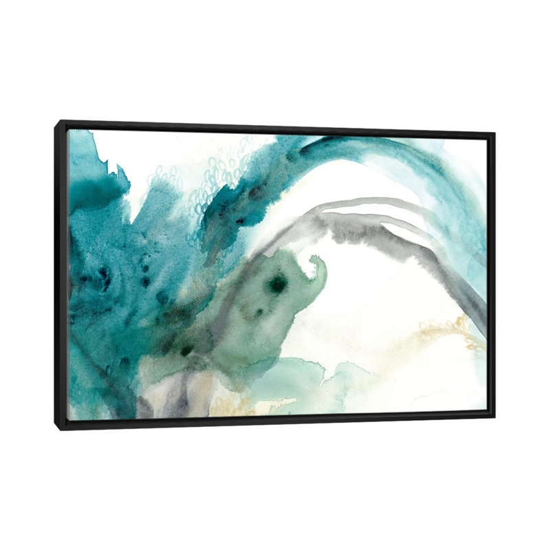 «June Erica Vess Hydro III», impression sur toile tendue, H 40 po x l 60 po x P 1,5 po, Toile avec cadre noir, Pas de tapis