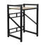 Étagère de rangement empilable laveuse-sécheuse 29,5 po, au-dessus de la laveuse et de la sécheuse pour la salle de lavage, la salle de bain, robuste, réglable en hauteur, épaisseur de paroi de 1,2 mm, capacité de 660 lb (noir, 29,5 po)