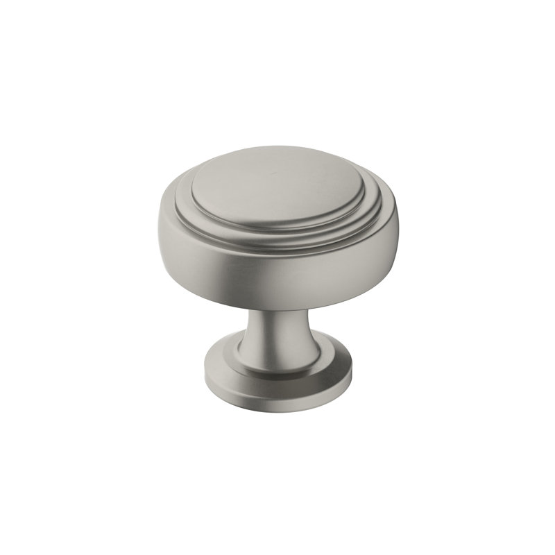 Poignée ronde Winsome de 1 1/4 po de diamètre, Nickel satiné