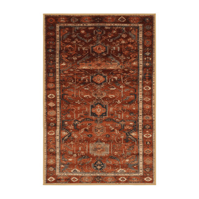 Machine Washable Turkish Brown Area Rug