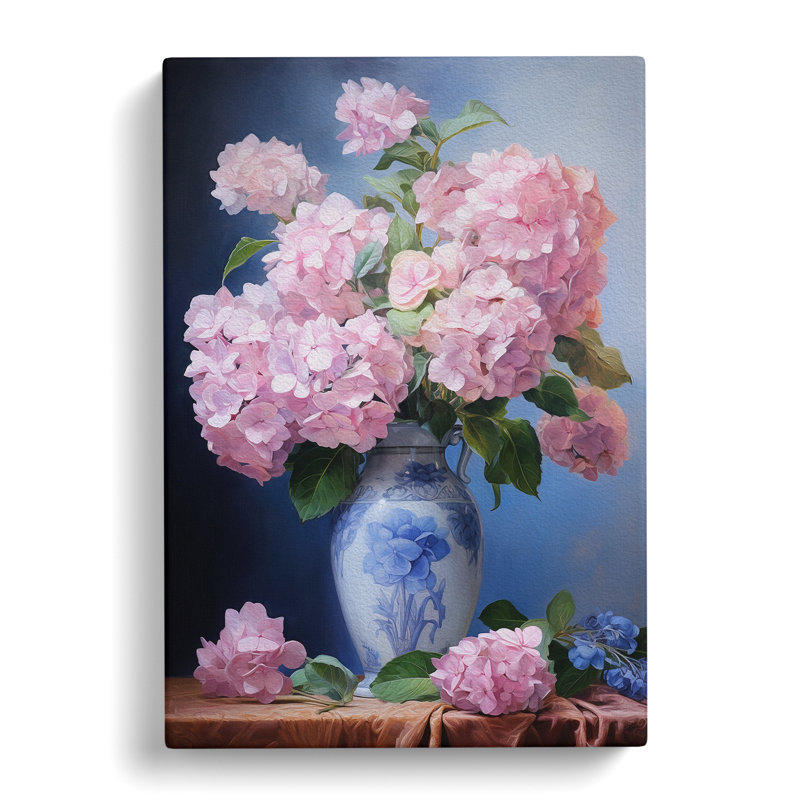 Hydrangea Classicism No.2 - Wrapped Canvas, 76cm H x 50cm W x 3cm D