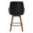 25" Swivel Full Back Counter Height Bar Stools with Solid Wood Frame and Arms-1686305923