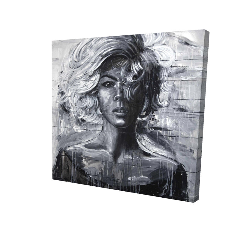 Gentle Woman - Toile de beauté blanche pour la maison | Reproduction d'art