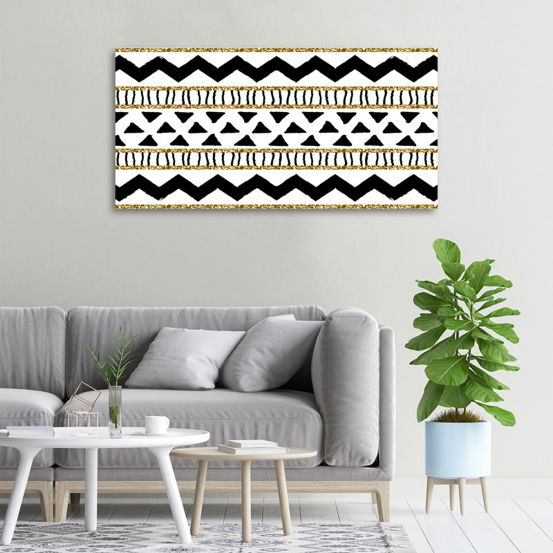 Ethnic Background - Wrapped Canvas Print