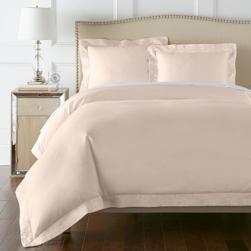 Ariane Duvet Cover Set, Queen, White