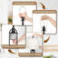 Ensemble de 2 lampes de table de salon avec ports USB, lampes de chevet 2 lumières de 29 po de hauteur, lampe de table de chevet Farmhouse