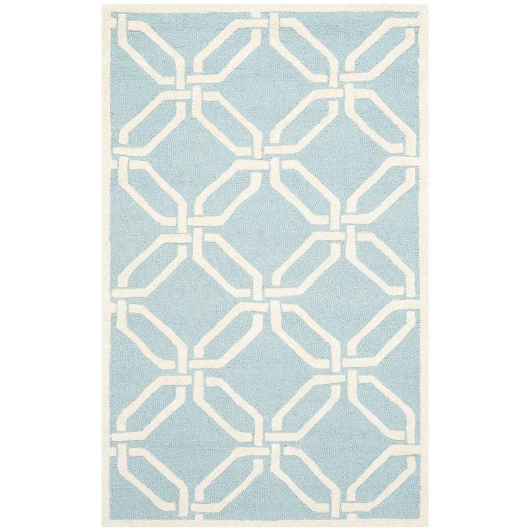 Geometric Wool Hand Woven Area Rug