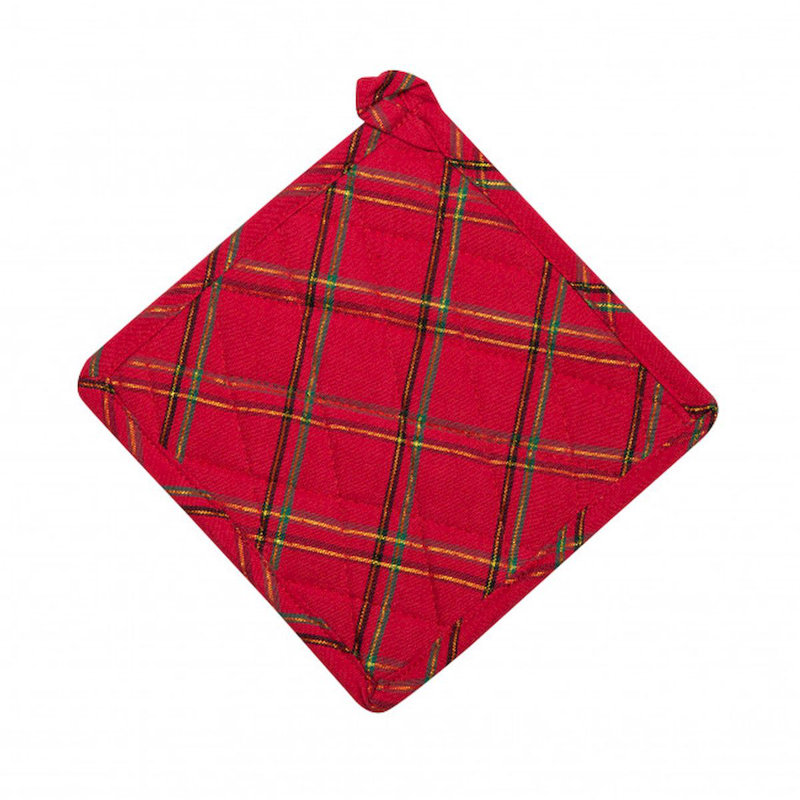 Gracie Oaks Katrece Checkered Cotton Potholder Set