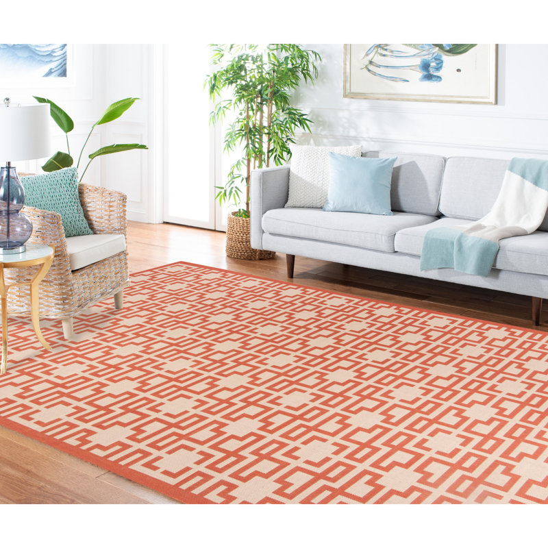 Martha Stewart Performance Geometric Rug, Rectangle 6'7" x 9'6"