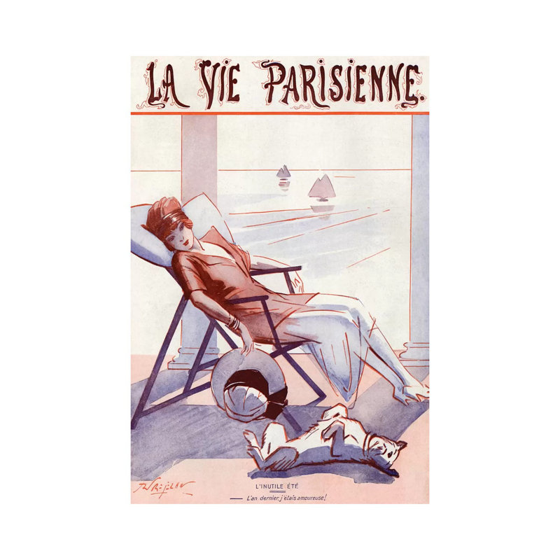 1920 La Vie Parisienne Magazine Cover by Rene Prejelan - Gallery-Wrapped Canvas Giclée on Canvas, Wrapped Canvas