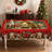 Machine-washable red Christmas Jesus design polyester tablecloth-637796470