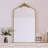 Full Length Arched Floor Mirror Metal Framed Mirror-114309783-121847411