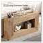 Farmhouse Fluted Console Table with Storage for Entryway