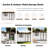 10ft x 8ft Garden Shelter with Window - Outdoor Metal Storage Shed-101459687