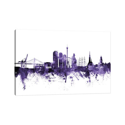 Gothenburg, Sweden Skyline by Michael Tompsett - 1 Piece Wrapped Canvas Wall Art