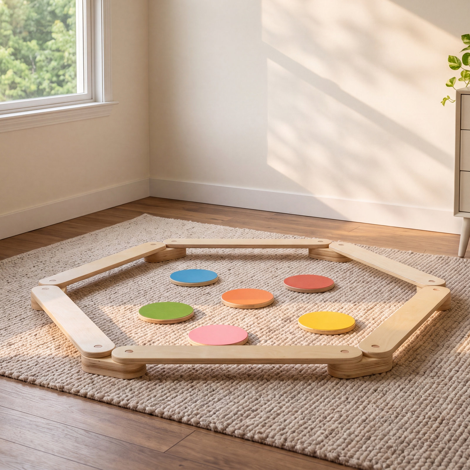 Avenlur 52.7'' W Wood Balance Beam