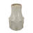 Decorative Ceramic Vase with Textured Ridged Design - 7" x 7" x 11.5" - Gold