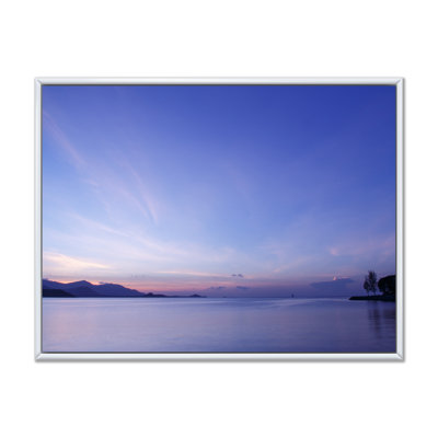 «Vibrant Panoramic Tropical Seascape Sunset», reproduction sur toile
