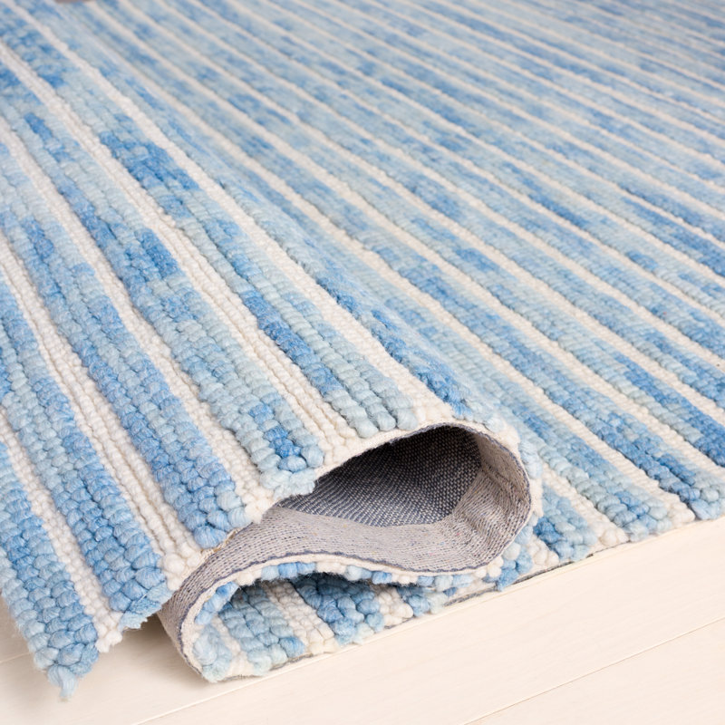 Ebony 755 Hand Tufted 80% Wool; 20% Cotton Striped Rug, 5'-0" X 8'-0" Rectangle