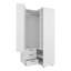 White Armoire Wardrobe With Open Storage And 2 Drawers-1501545539