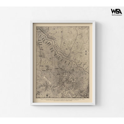 «Ultimate Drive of Allies - WWI - Reynold 1921», reproduction d'affiche historique, carte de la Première Guerre mondiale, décor éducatif, décoration murale de la guerre, histoire, cadeau 42 po x 56 po