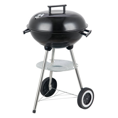 Dakota Fields Basra 45 cm W Kettle Grill / Smoker Combo Charcoal Grill Gas & Charcoal Combo Grill