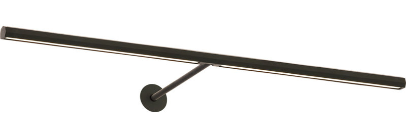 Plural Faceted Picture Light, 0.7" H x 24" W x 8.9" D, Bronze, 17.4