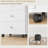 Drawer Home Office Storage Cabinet, Office Drawer On Wheels With Removable Tray, Under Desk Printer Stand With Storage,