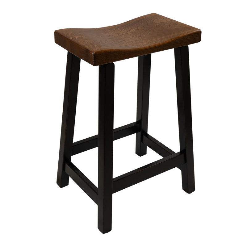 Rozella Solid Wood Counter Stool, Bar Stool (30" Seat Height)