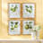Fruit Study Rattan-Wrapped Prints, Set of 4