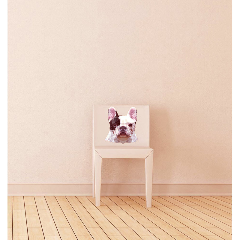 Décalcomanie murale Français Bulldog, H 10 po x l 12 po